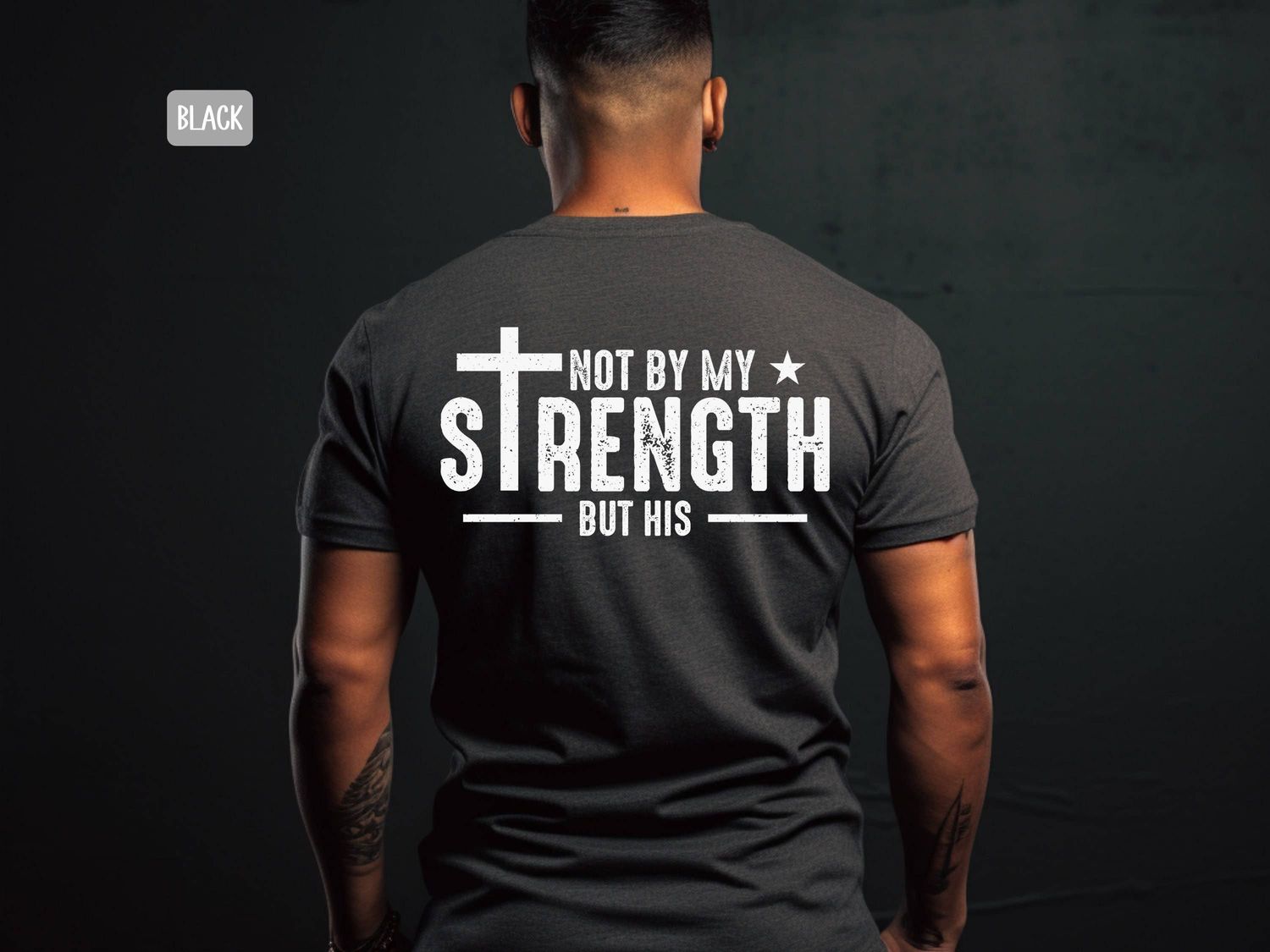 Christian Strength Bible Verse Men's Shirt - Religious Gift