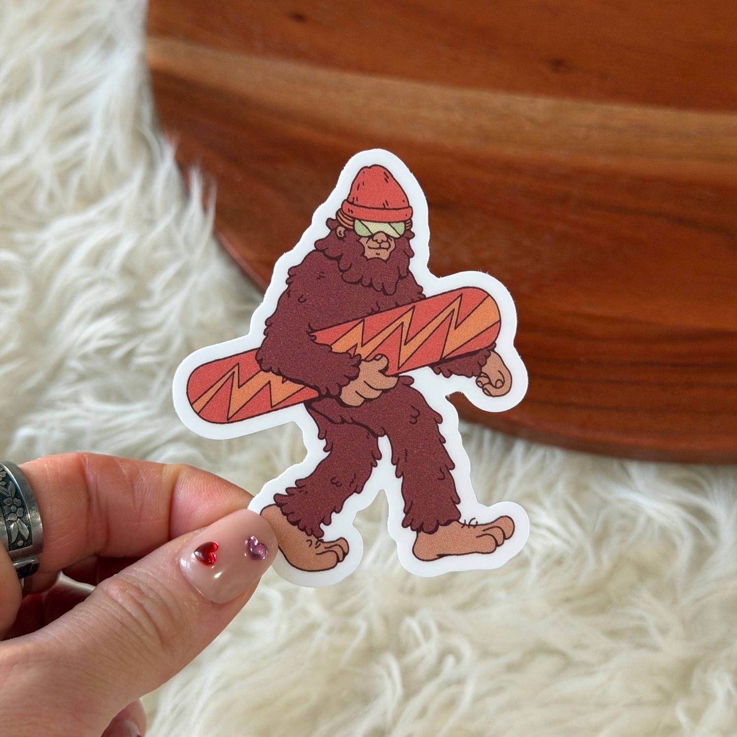Bigfoot Snowboard Sticker
