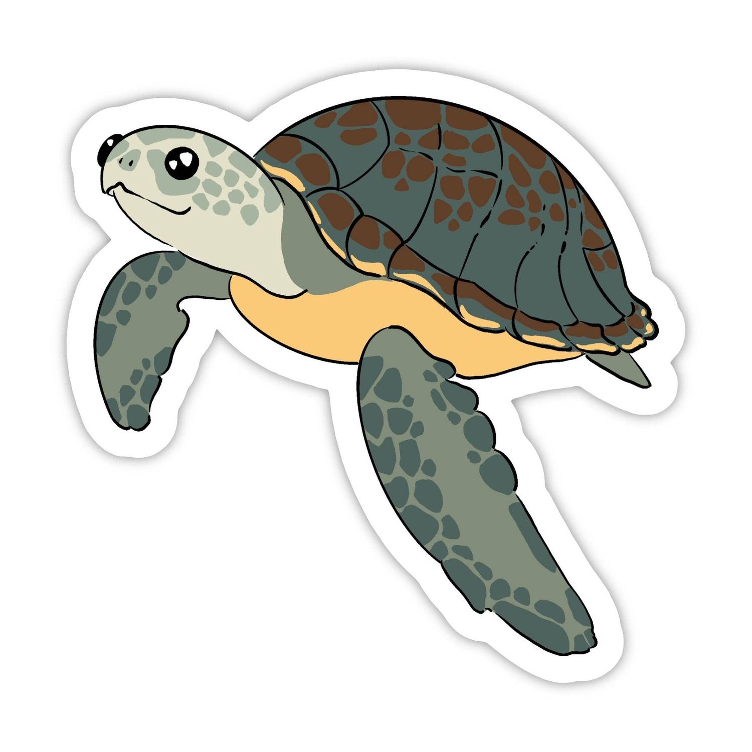 Cute Turtle Animal Sticker