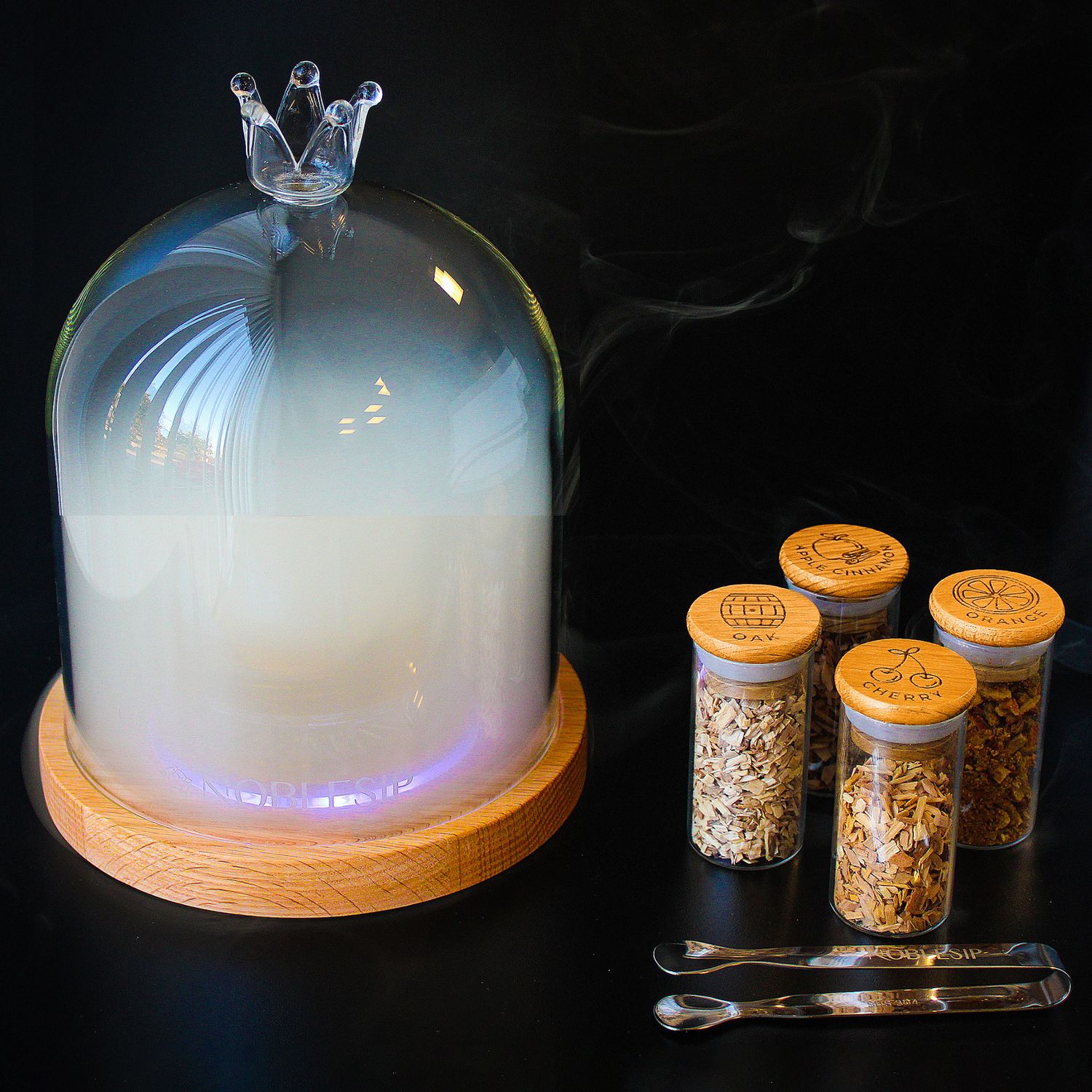 Cocktail and Food Smoker Glass Dome Kit, New Bar Accessories