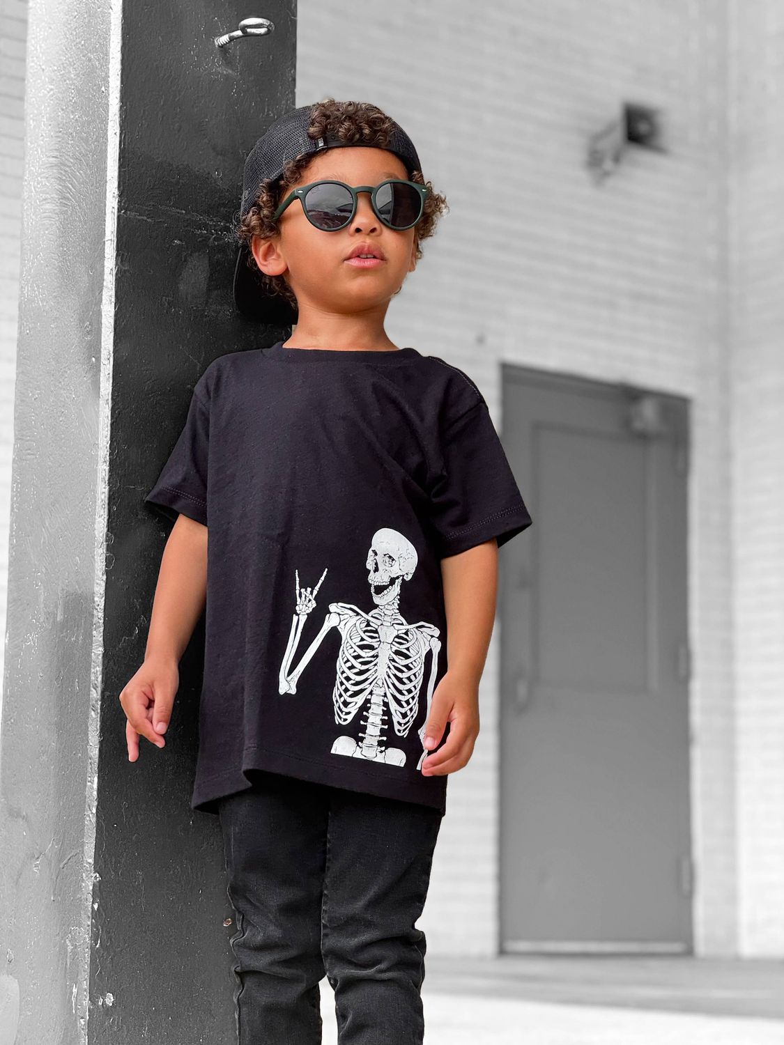 Rocker Skelly | Boys Halloween Tee