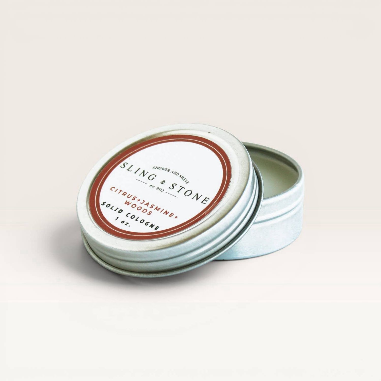 Sling and Stone Solid Cologne - Citrus, Jasmine, and Woods