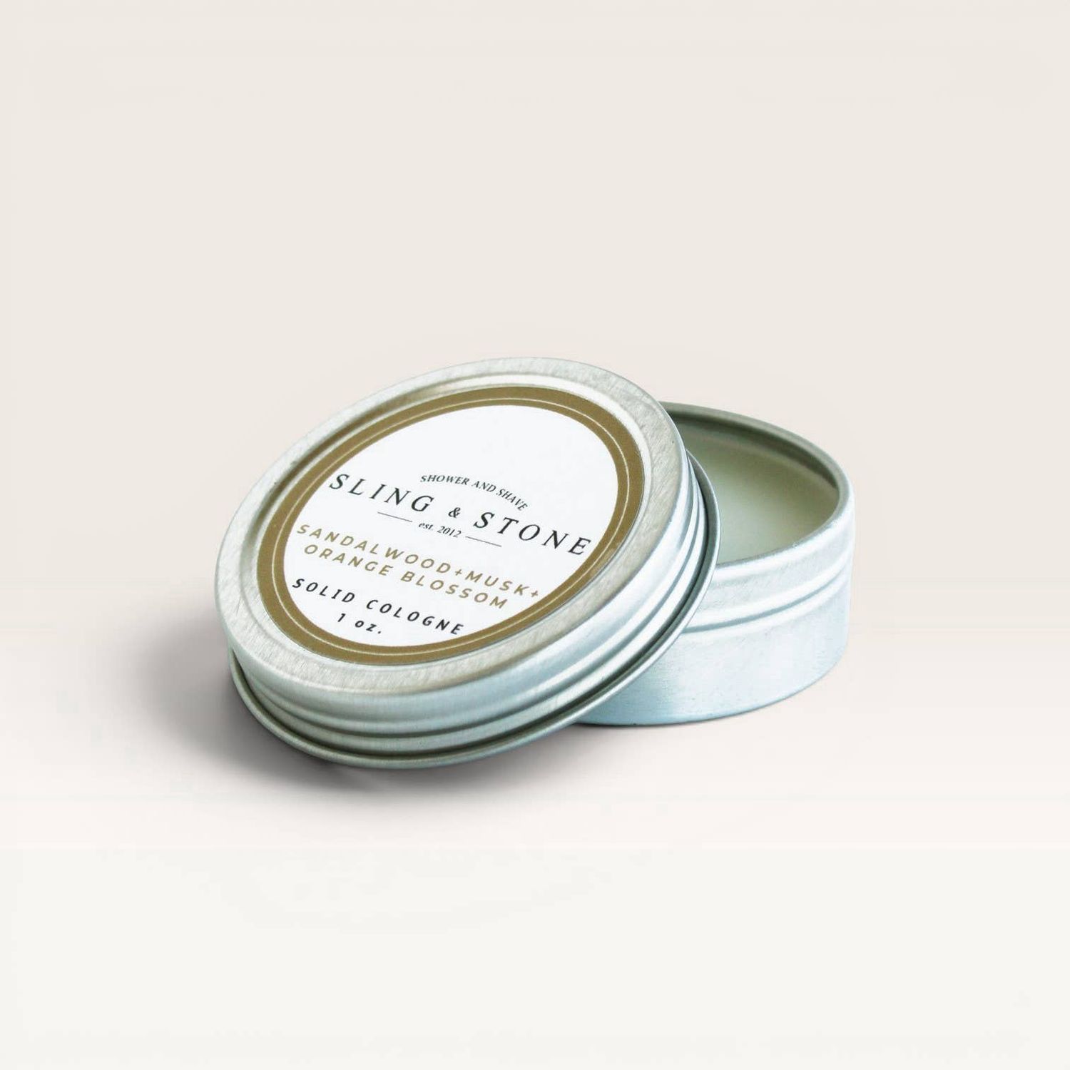Sling and Stone Solid Cologne - Sandalwood, Musk, and Orange Blossom