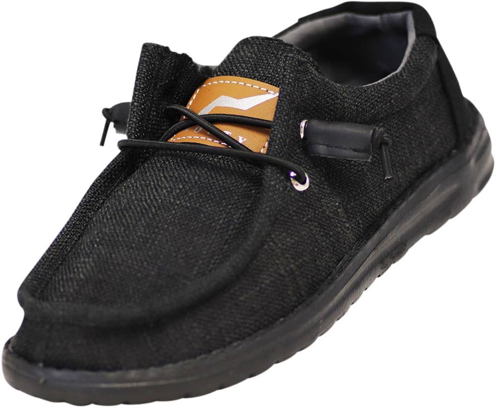 Norty - Boy's and Girl's Lightweight Loafer Slip On Lace Up