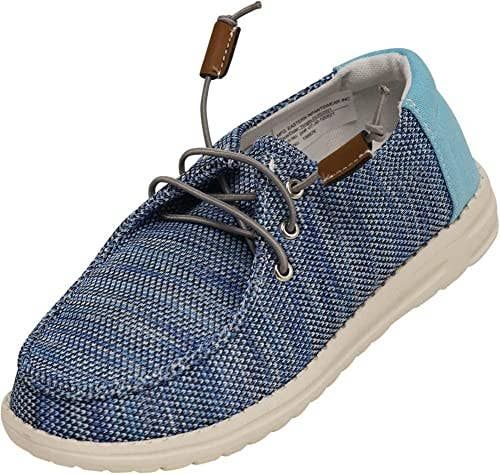 Norty - Boy's Girl's Lightweight Chukka Loafer 42060 Blue