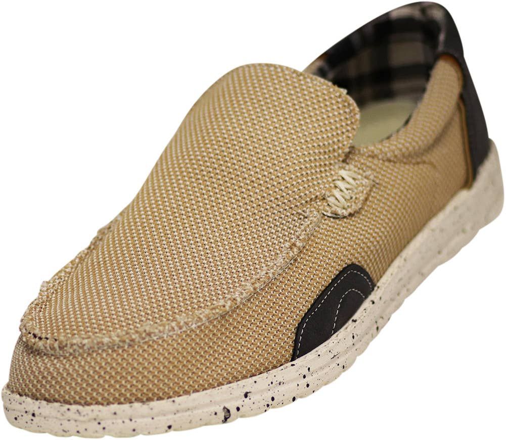NORTY Men Lightweight Loafer Slip on Lace up Boat Shoe 41965, Size: 13