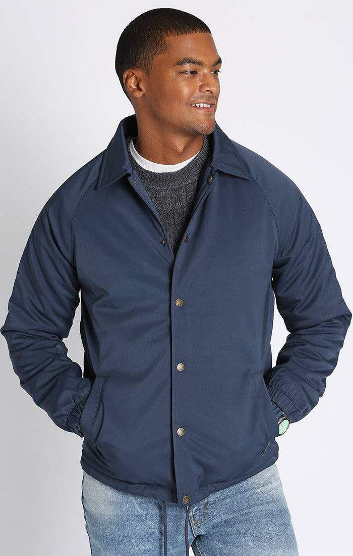 Flushing Performance Coach Jacket, Color: NAVY, Size: L