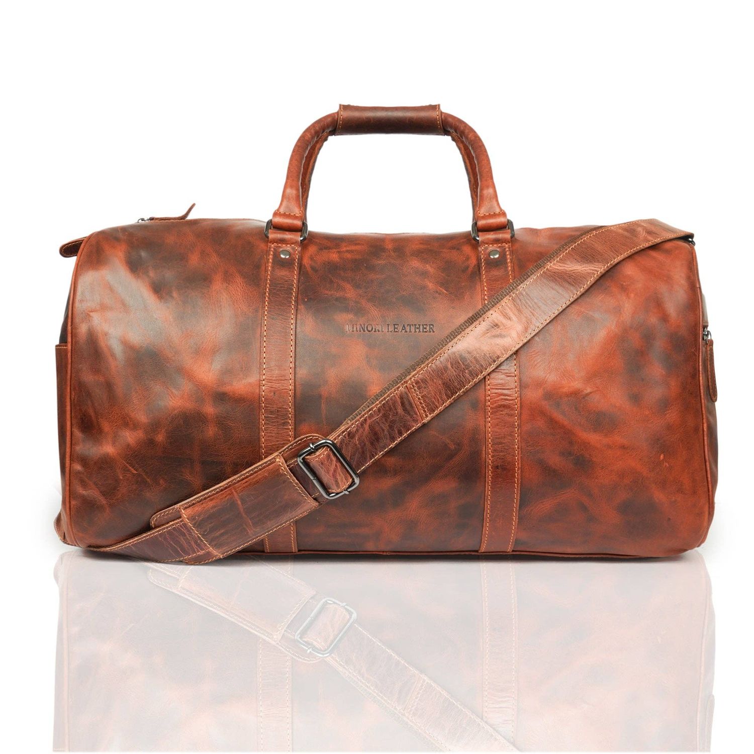 Jackson Leather Weekender Bag, Color: Chestnut