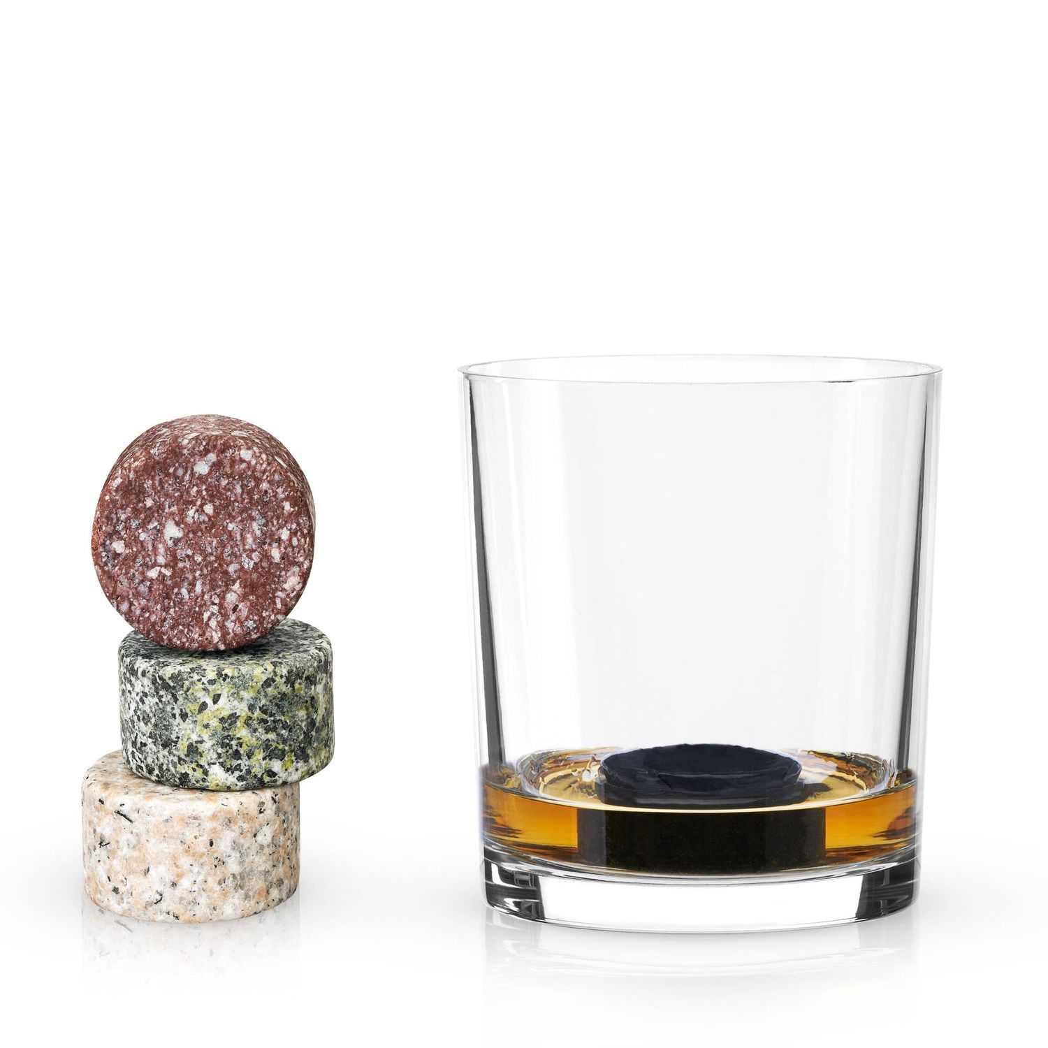 Glacier Rocks® Multicolor Granite Chilling Stones Set of 4