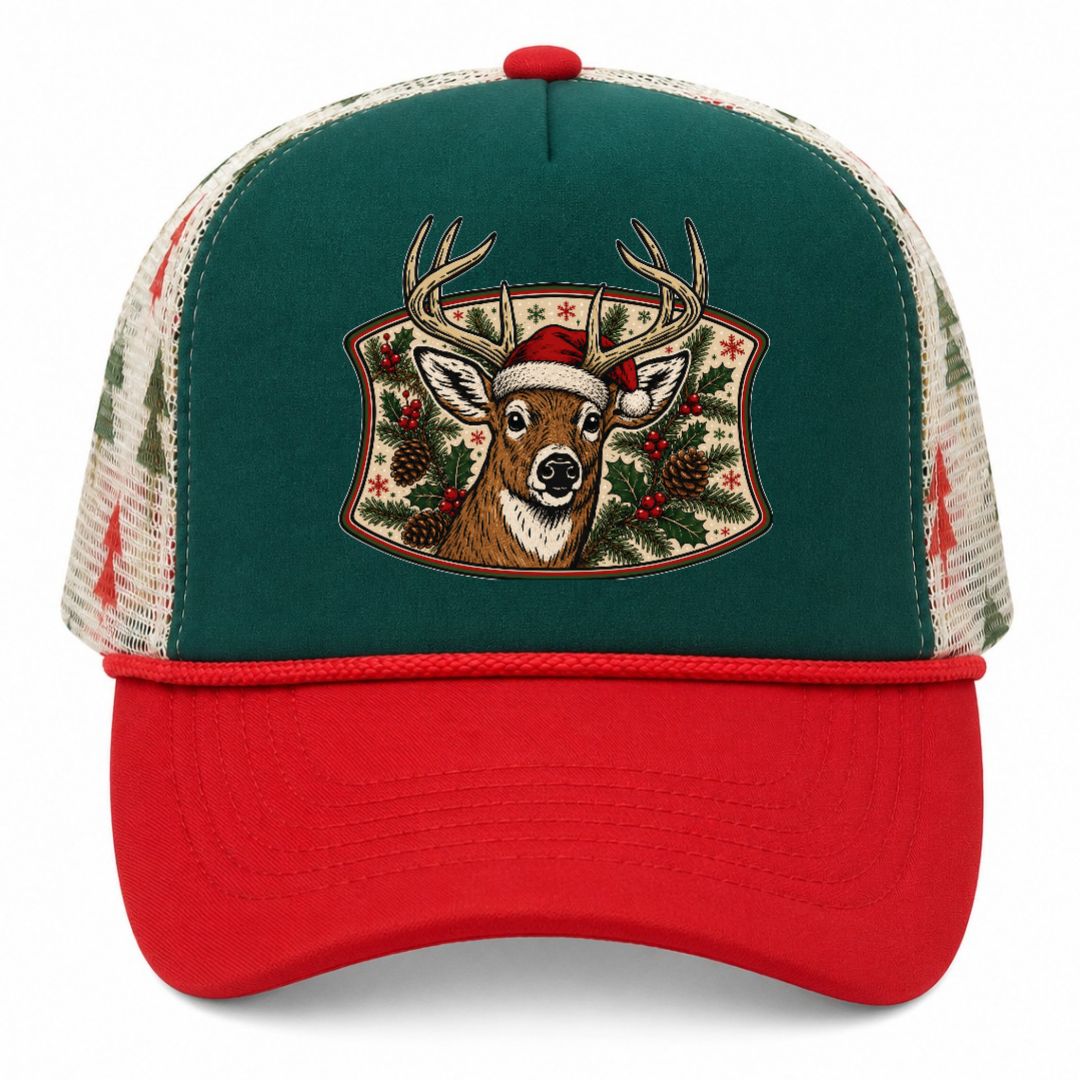 Adult Christmas Duck Buck Turkey Snapback Trucker Hat