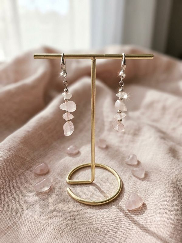 Pink on silver