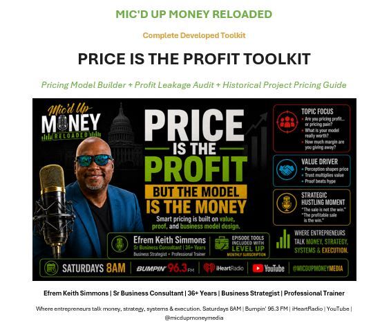 Price is the Profit Toolkit