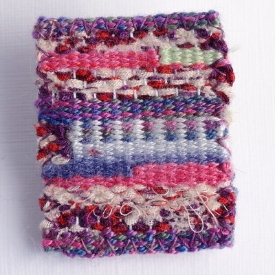 Sunset Reflections tapestry brooch