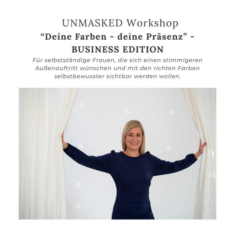 Donnerstag 15.10. Deine Farben - deine Präsenz  BUSINESS Edition | Workshop &amp; Portraitshooting für Frauen