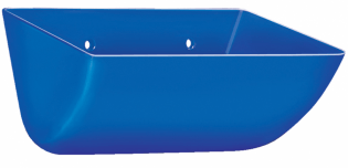 Tapco CCHD Low Profile Polyethylene Elevator Bucket model TP-CCHD-LP-P-7x5-B - Color: Blue - Materi…