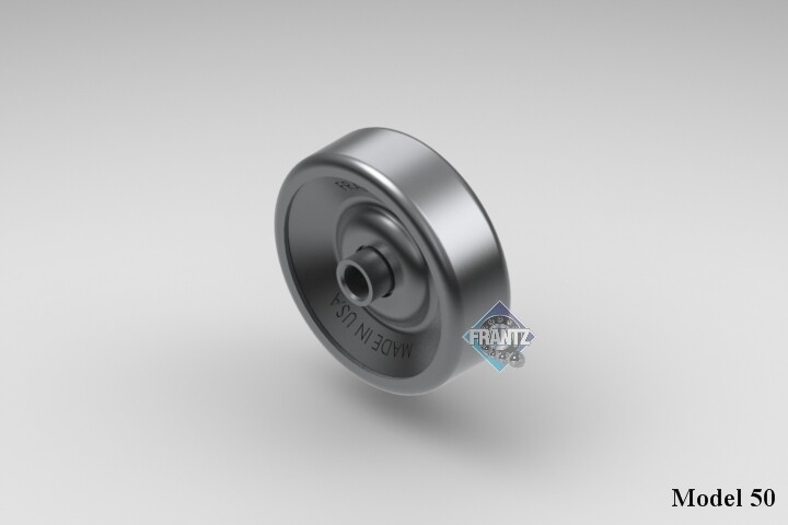 Frantz #0050 - 1/4 in. Round Bore Steel Skate Wheel (package of 250)