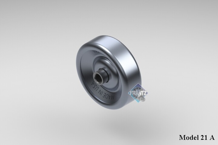 Frantz Model 021A - 1/4 in. dia. Round Bore Tortoise Shell® Steel Skate ...