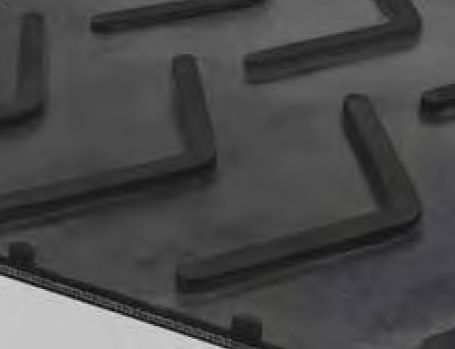 2-PLY 220# PIW BLACK 1/8 X 1/16 CLEAT TOP MOR