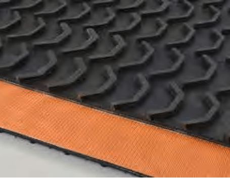 2-PLY 150# PIW BLACK 1/16 X BARE MINI CLEAT TOP