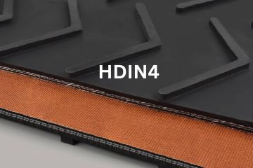 3-PLY 330# PIW BLACK 1/8 X BARE CLEAT TOP MOR