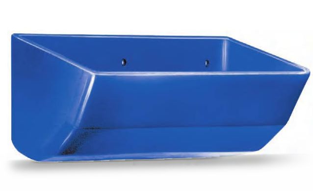 Tapco CC-HD 7×4 Low-Profile (old style) Polyethylene Elevator Bucket – Blue - model CCHD-LP-7x4-P-B