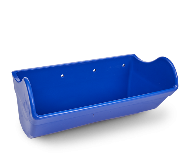 Tapco CCLP 9×5 Low-Profile Polyethylene Elevator Bucket – Blue - model CCLP-9x5-P-B