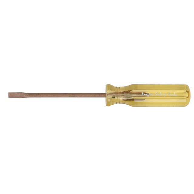 Ampco Safety S-52 Cabinet Tip Screwdriver | 1/4" Non-Sparking, Non-Magnetic