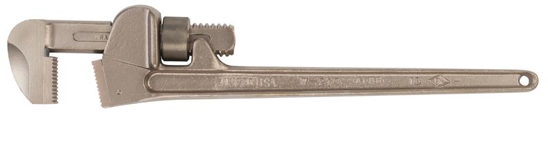 Photo of Ampco Safety W-213 Bronze Pipe Wrench | 18 in. OAL Non-Sparking, Non-Magnetic
