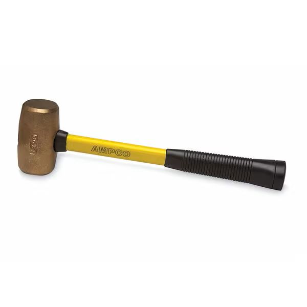 Ampco Safety M-1FG Mallet | 2 LB 14 in. OAL Non-Sparking, Non-Magnetic