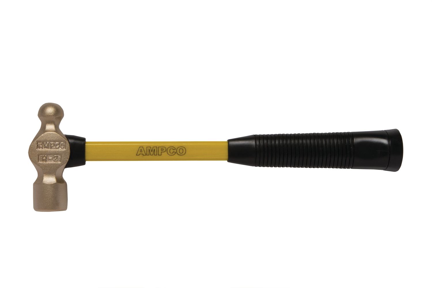 Photo of Ampco Safety H-3FG Ball Peen Hammer | 1-1/2 LB 14 in. OAL Non-Sparking, Non-Magnetic