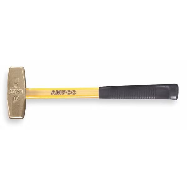 Ampco Safety H-17FG Blacksmith's Sledge Hammer | 3 LB 14 in. OAL Non-Sparking, Non-Magnetic