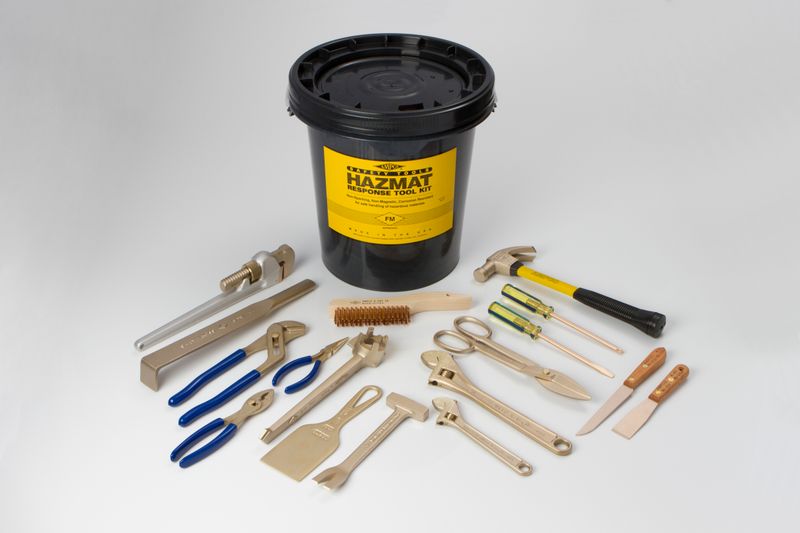Ampco Safety M-51 Hazmat Tool Kit, 17-Piece Non-Sparking, Non-Magnetic, Non-Corrosive