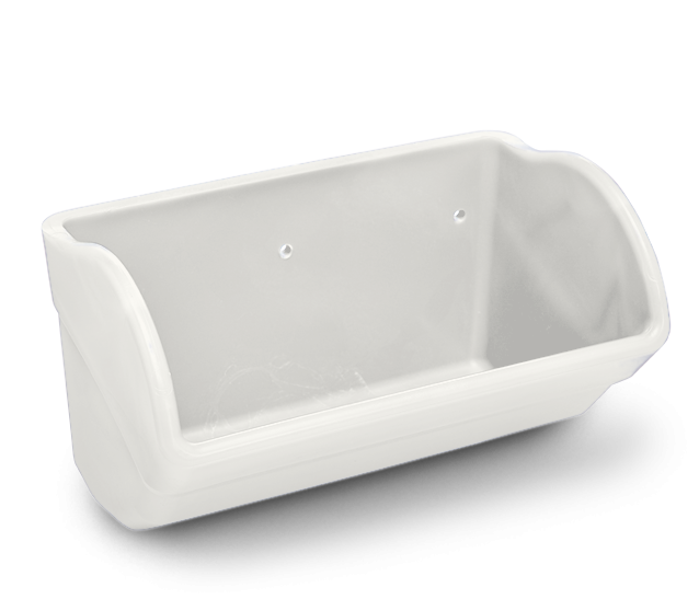 Tapco CC-XD 20×9 Xtreme-Duty Polyethylene Elevator Bucket – White - model CCXD-P-20x9-W