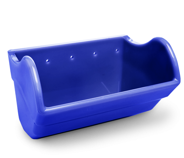 Tapco CCLP-XD 14×10 Xtreme-Duty Low-Profile (CCLP-XD) Polyethylene Elevator Bucket – Blue - model C…
