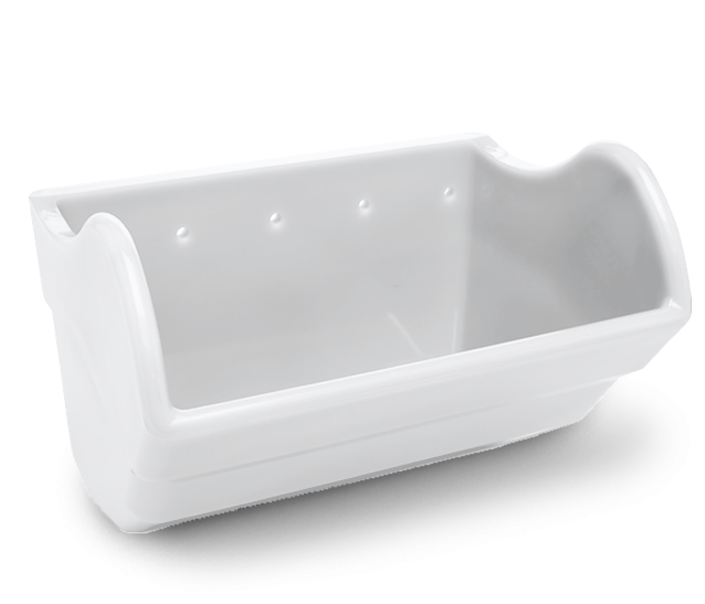 Tapco CCLP-XD 24×10 Xtreme-Duty Low-Profile (CCLP-XD) Polyethylene Elevator Bucket – White - model …