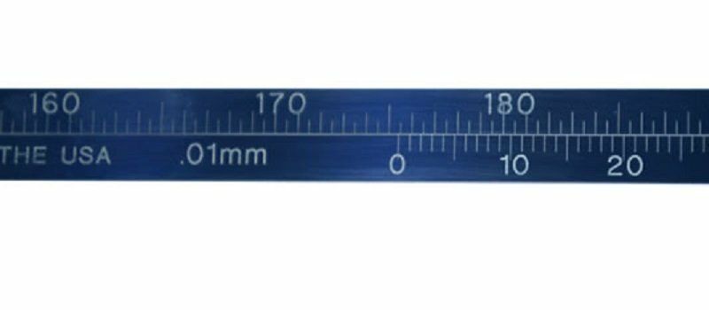 PI TAPE Model PM000EZ - 15mm - 50mm Range Outside Diameter Measuring Tape - Easy To Read Blue