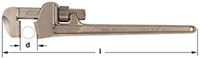 Ampco W-210 Bronze Pipe Wrench, 8 in. OAL, Pipe to 1-15/16 in. Non-Sparking, Non-Magnetic