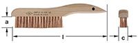 Ampco B-399 Scratch Brush, Shoe Handle, 1 x 10 in. Block Non-Sparking, Non-Magnetic