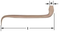 Ampco S-1005 Offset Screwdriver, 1/2 in. Tip, 7-1/4 in. OAL Non-Sparking, Non-Magnetic