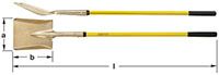 Ampco S-82FG Square Point Shovel, Long Handle, 58 in. OAL Non-Sparking, Non-Magnetic
