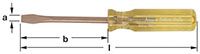 Ampco S-39 Standard Screwdriver, 1/4 in. Tip, 5-7/8 in. Blade, 9-5/8 in. OAL Non-Sparking, Non-Magn…