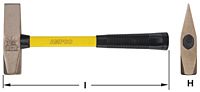 Ampco H-50FG Cutoff Hammer, 3 LB Head, 15 in. OAL Non-Sparking, Non-Magnetic