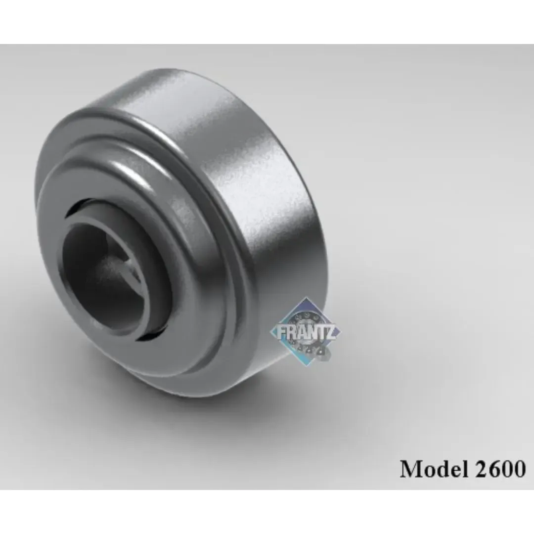 Frantz 2600 Straight-Faced Non-Precision Conveyor Bearing – 2-1/2 in x 11 ga Tube, 11/16 in Hex Bore