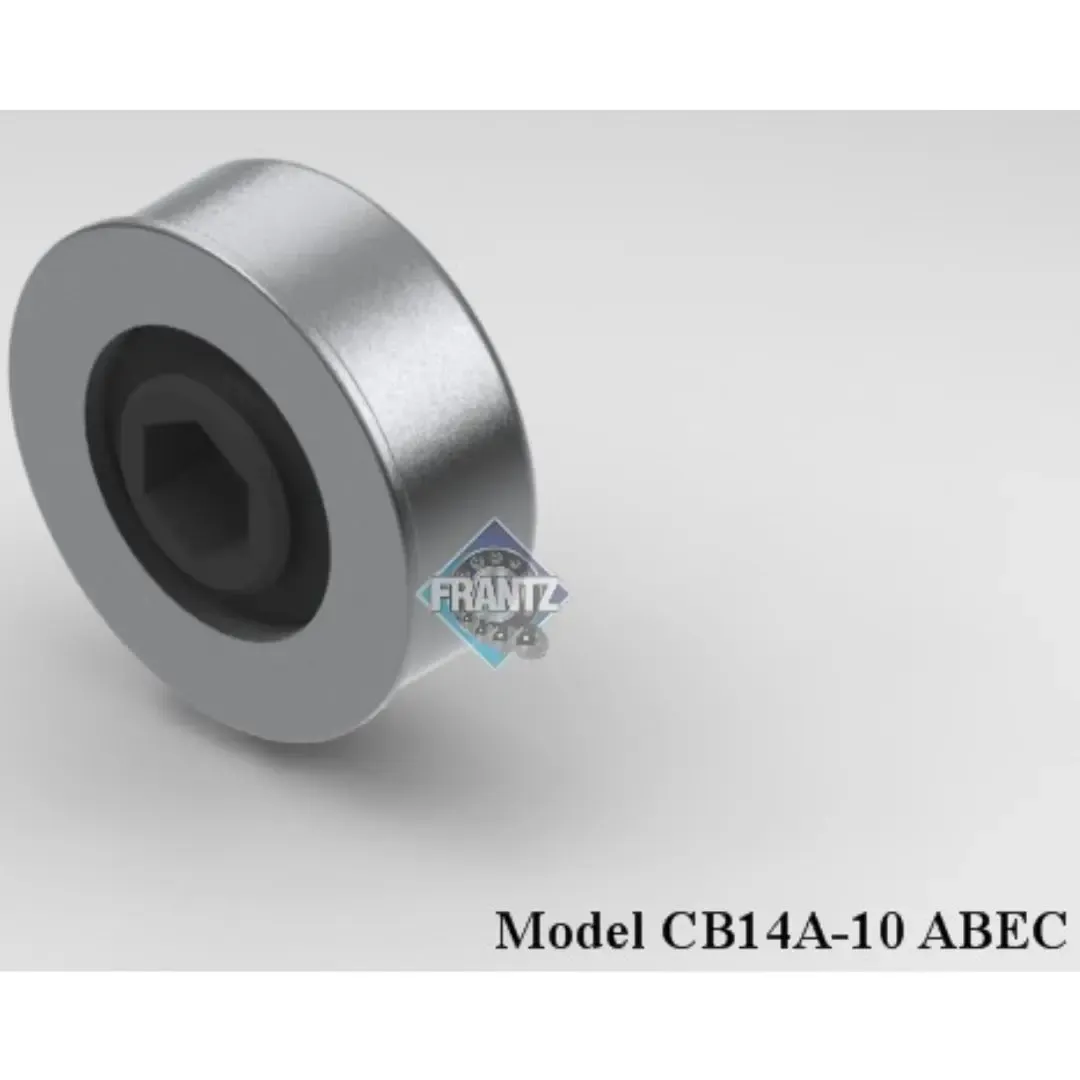 Frantz CB14A-10 Machined ABEC-1 Precision Conveyor Bearing – 1.9 in x 9 ga Tube, 7/16 in Hex Bore
