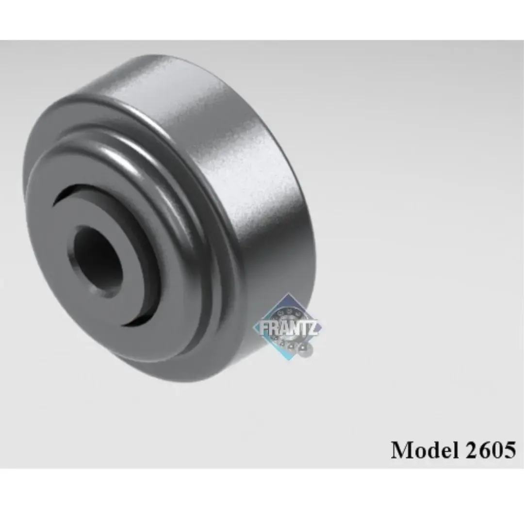 Frantz 2605 Straight-Faced Non-Precision Conveyor Bearing – 2-1/2 in x 11 ga Tube, 1/2 in Round Bore