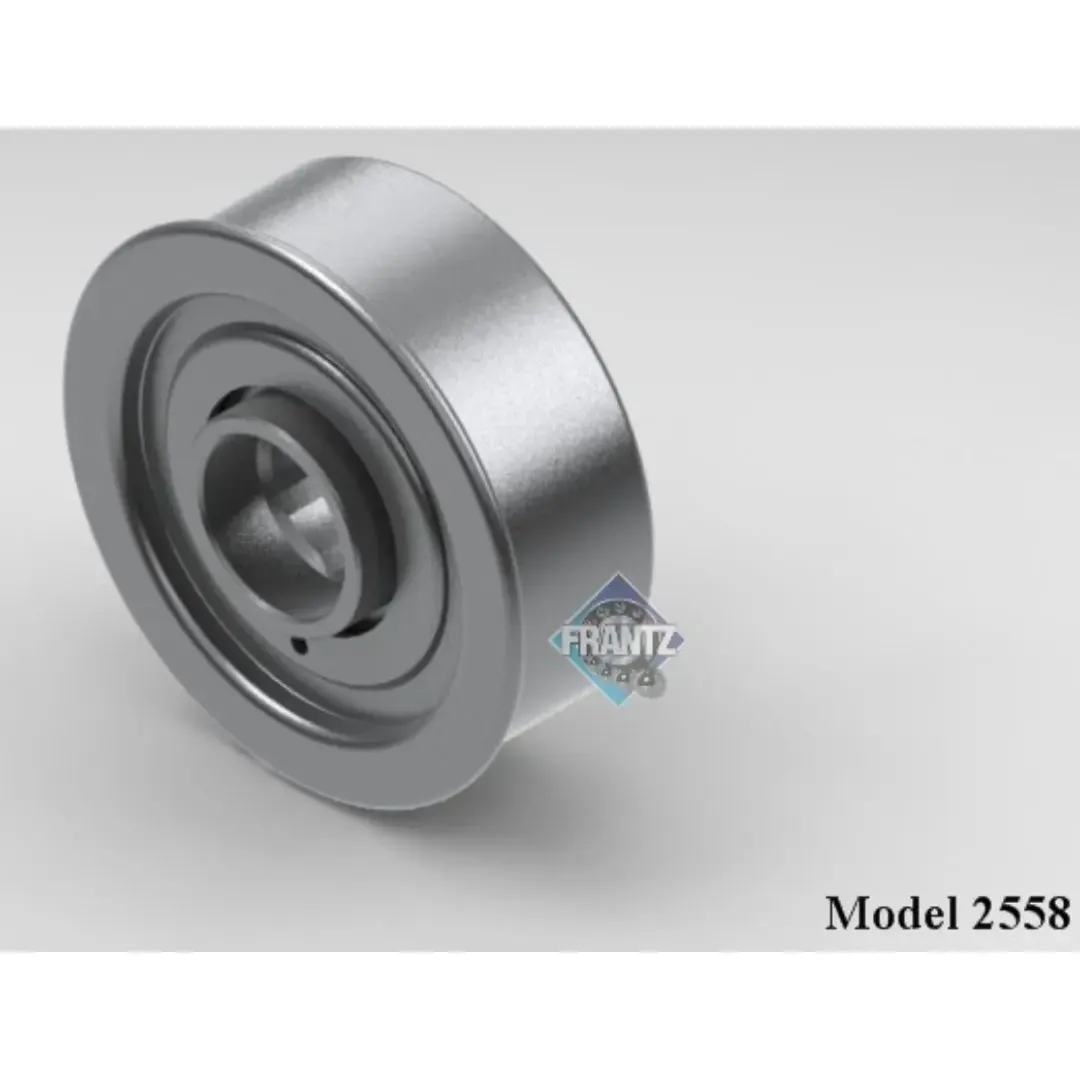Frantz 2558 Power Swage Non-Precision Conveyor Bearing – 2-1/2 in x 11 ga Tube, 5/8 in Hex Bore