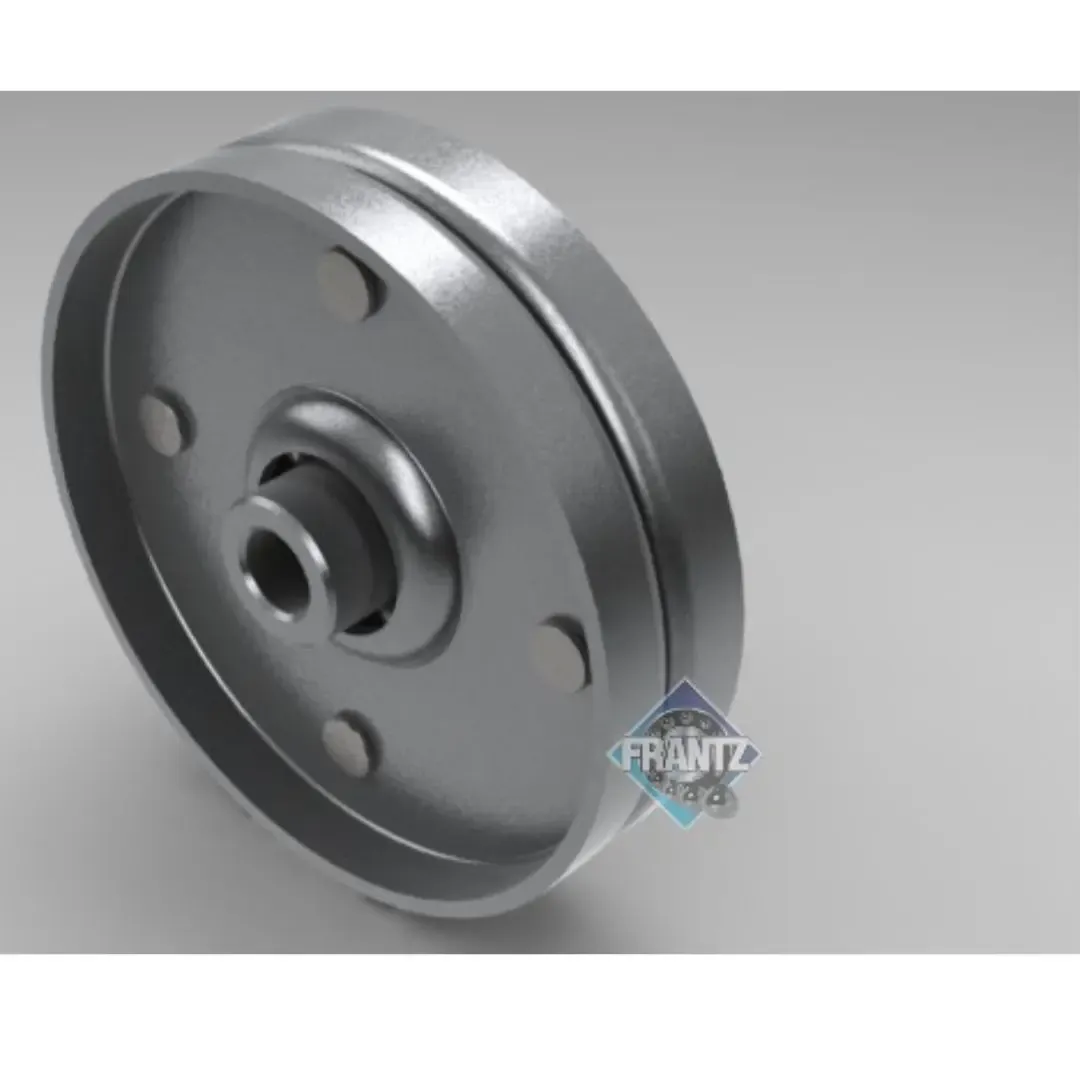 Frantz 2758 Tortoise Shell® Steel Idler &amp; Guide Wheel – 2-3/4 in OD, 5/16 in Bore
