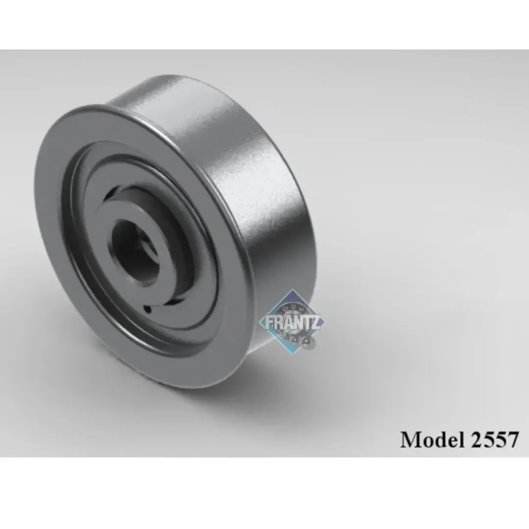 Frantz 2557 Power Swage Non-Precision Conveyor Bearing – 2-1/2 in x 11 ga Tube, 7/16 in Hex Bore