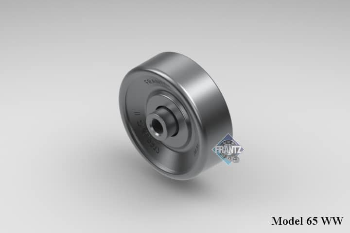 Frantz 65WW Steel Skate Wheel – 1-15/16 in OD, 1/4 in Bore