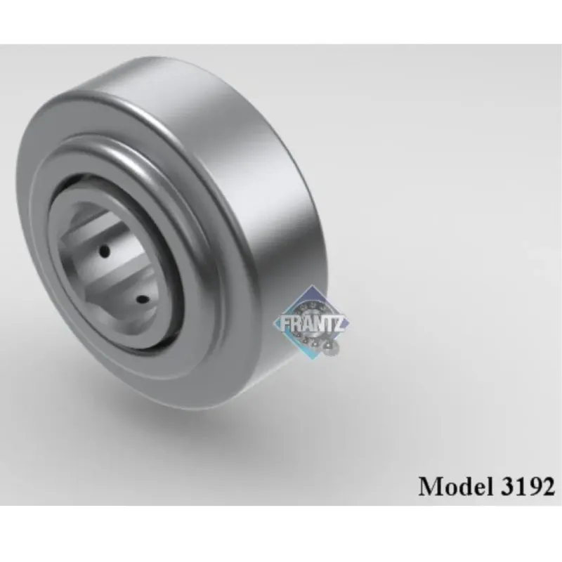 Frantz 3192 Straight-Faced Semi-Precision Conveyor Bearing – 3-1/2 in x 0.300 in wall Tube, 1 in He…